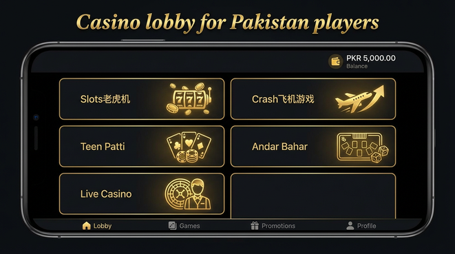 Lobby view of pkwin for Pakistan users - 4